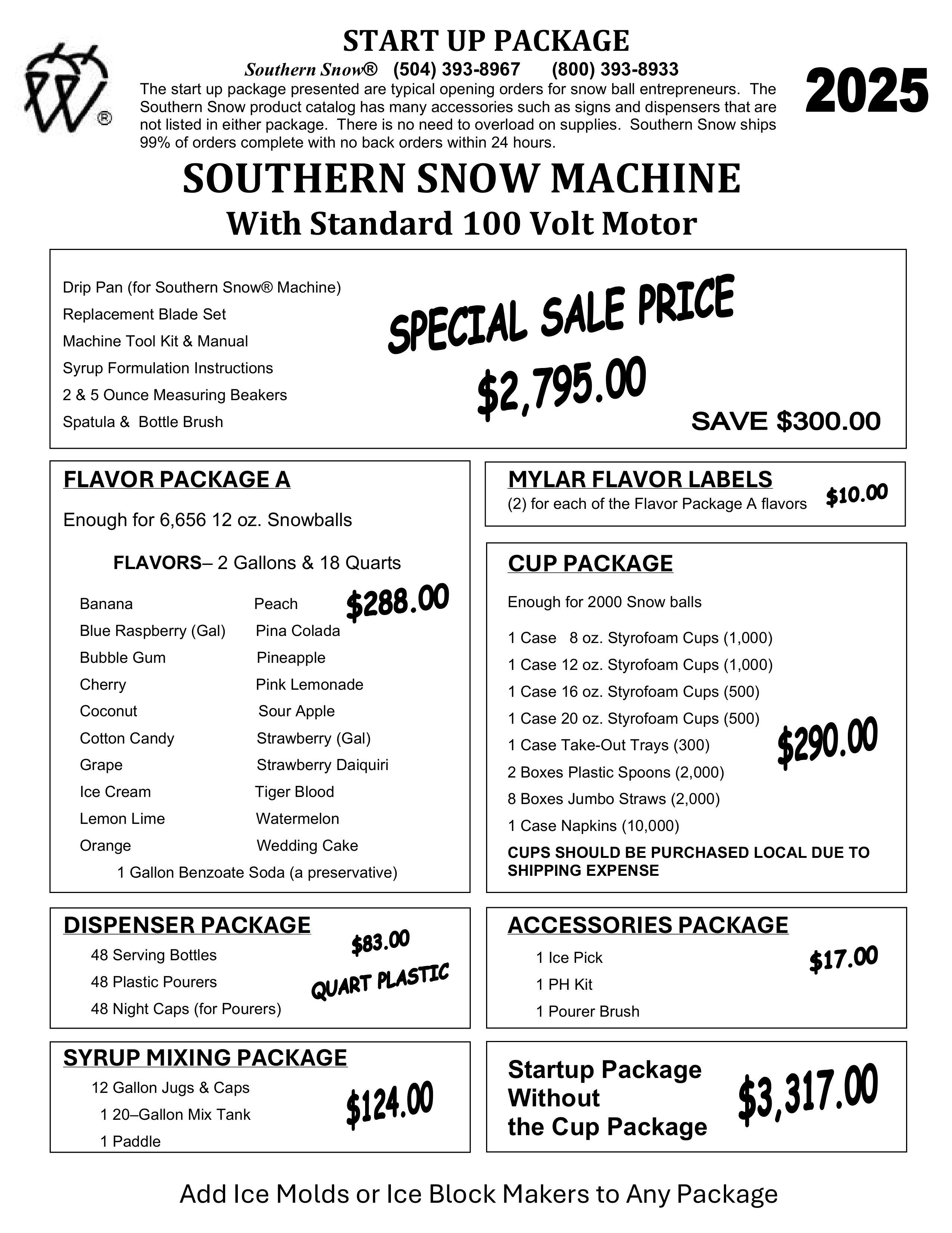 Southern Snow Shaved Ice Machine Start Up